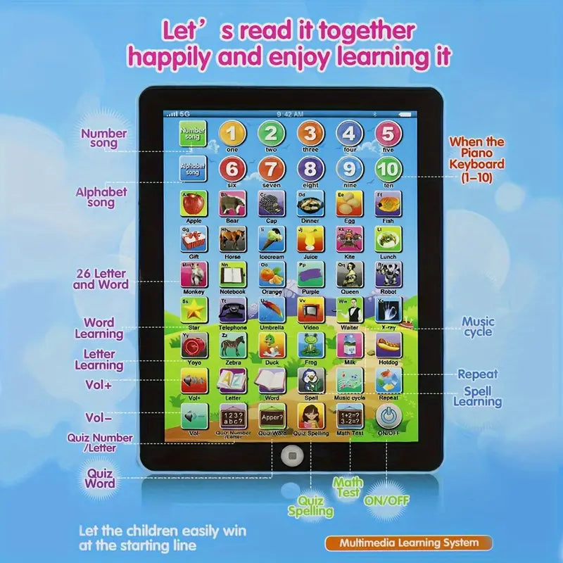 Children's Early Childhood Educational Toys English Tablet Toys & Games - DailySale