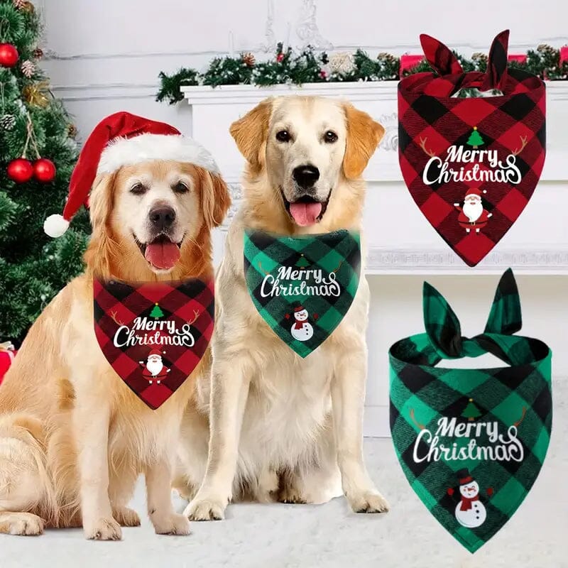 Christmas Pet Triangle Scarf Dog Bandanas Pet Supplies - DailySale