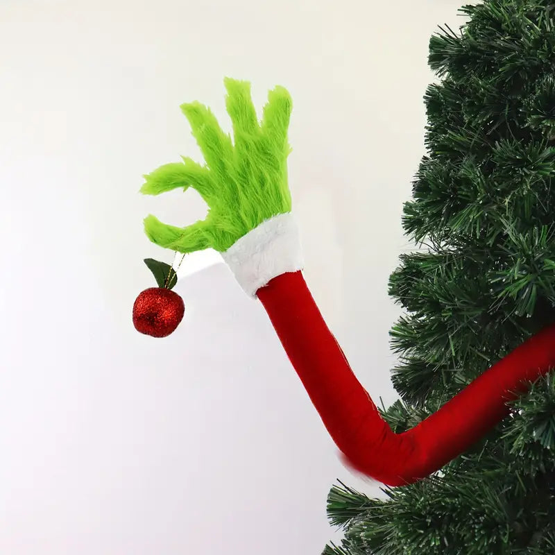 Christmas Poseable Bendable Grinch Furry Elf Decorations Holiday Decor & Apparel - DailySale