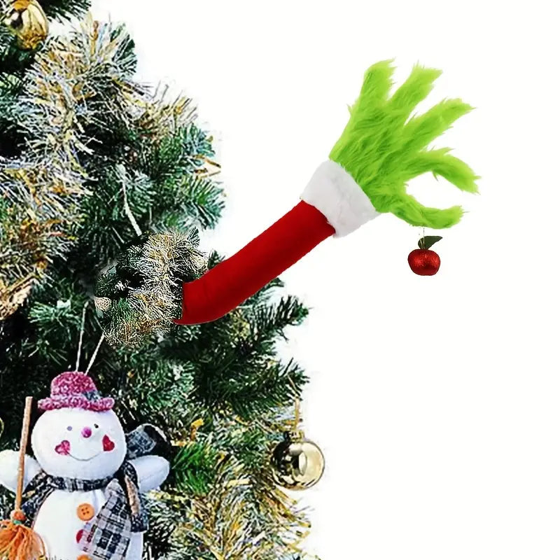 Christmas Poseable Bendable Grinch Furry Elf Decorations Holiday Decor & Apparel - DailySale