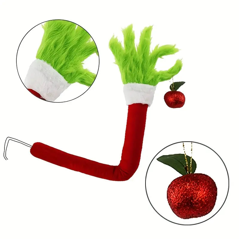 Christmas Poseable Bendable Grinch Furry Elf Decorations Holiday Decor & Apparel - DailySale
