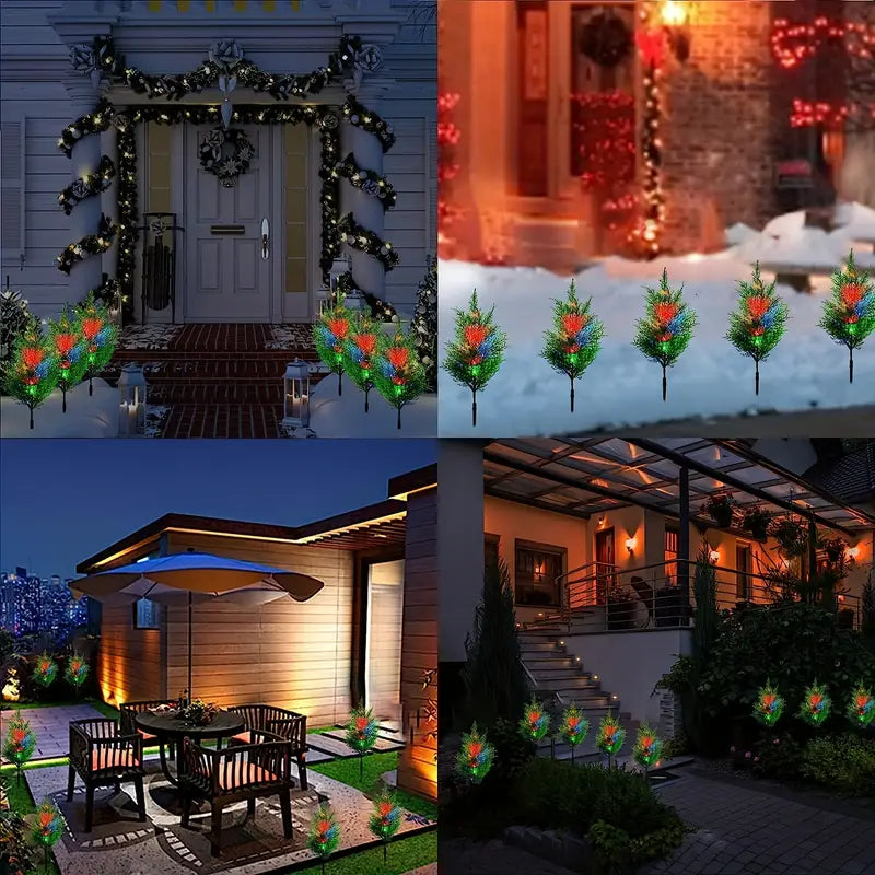 Christmas Solar Lawn Lamp, Garden Solar Light Tree Outdoor Lighting - DailySale