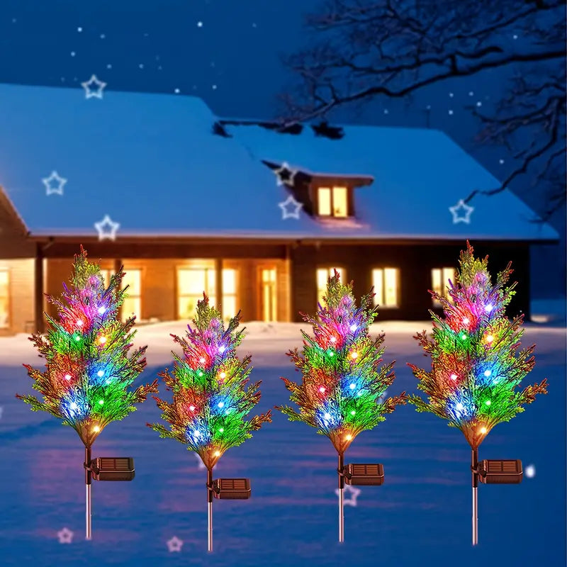 Christmas Solar Lawn Lamp, Garden Solar Light Tree Outdoor Lighting - DailySale