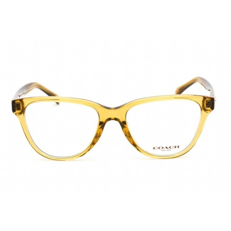 Coach Women's Eyeglasses Transparent Honey Plastic Cat Eye Frame 0HC6202U 5715 (Refurbished) Women's Shoes & Accessories - DailySale