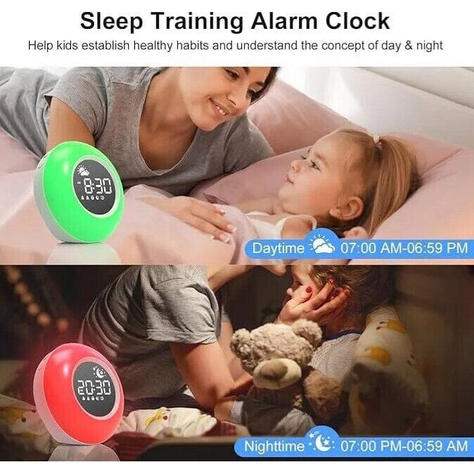 Color Changing Alarm Clock Night Light Sleep Sound Machine Household Appliances - DailySale