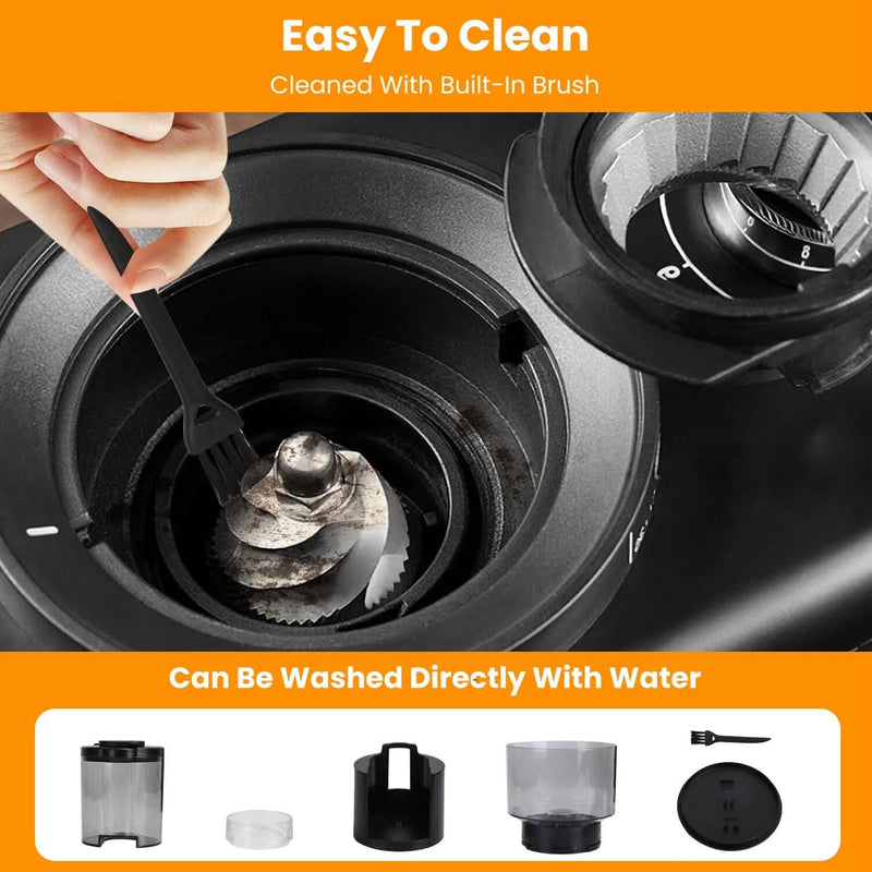 Conical Bur Coffee Bean Electric Grinder with 25 Grind Settings Kitchen Appliances - DailySale
