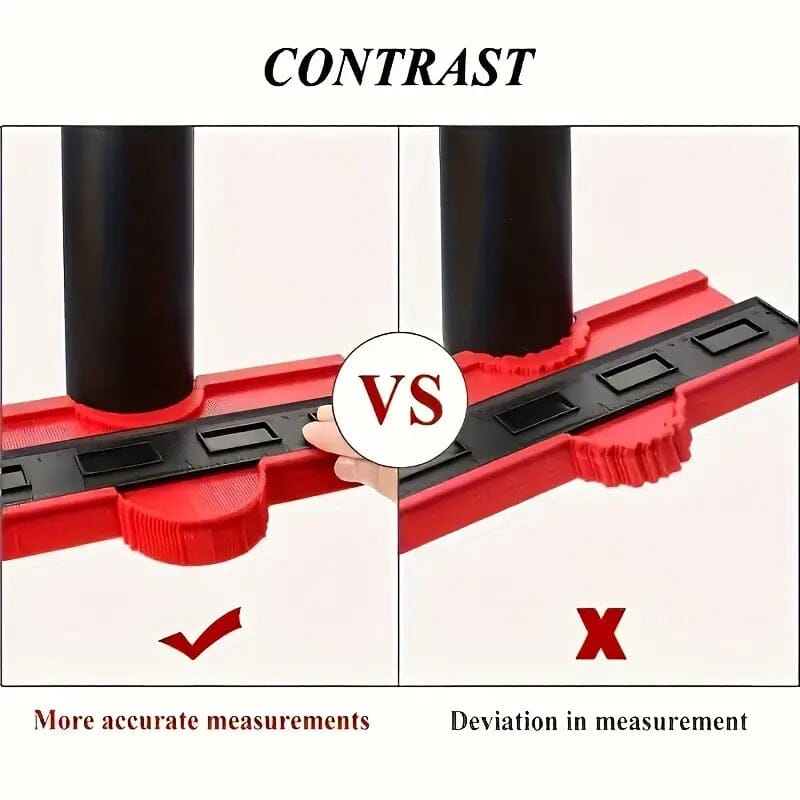 Contour Gauge Profile Tool Outline Measuring Plastic Ruler Home Improvement - DailySale