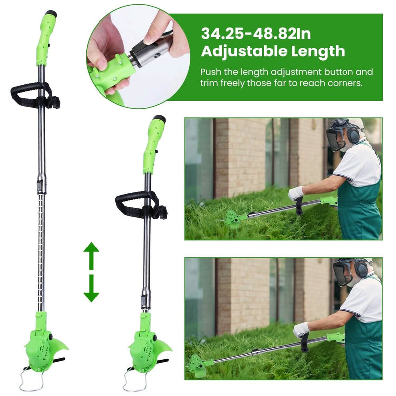 Cordless Rechargeable Grass Trimmer Garden & Patio - DailySale