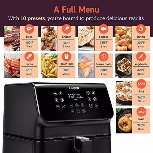 COSORI 12-in-1 Air Fryer Large XL 5.8QT 1700-Watt Air Fryer Oven Kitchen Appliances - DailySale