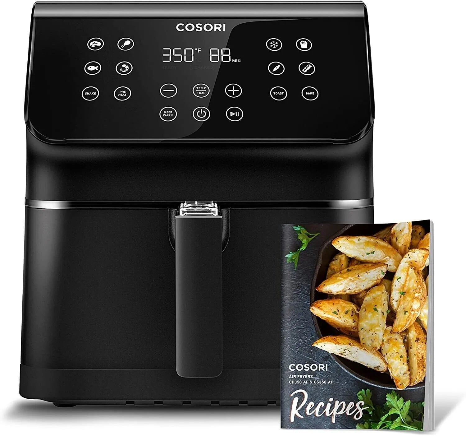 COSORI Pro II Air Fryer Oven Combo 5.8QT Max Xl Large Cooker (Black) Kitchen Appliances - DailySale