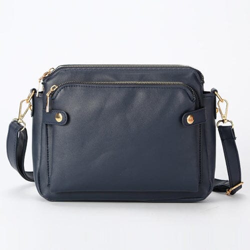 Crossbody Leather Shoulder Bag and Clutch Bags & Travel Blue - DailySale