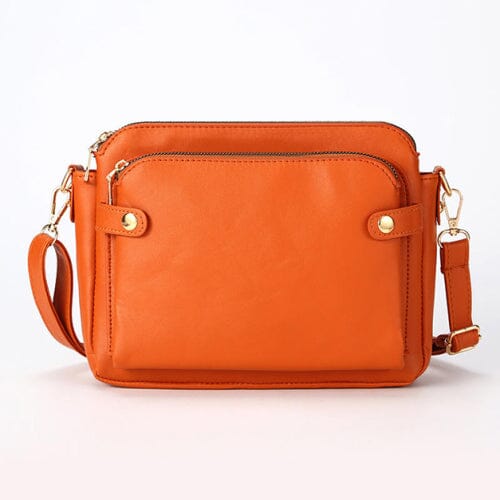 Crossbody Leather Shoulder Bag and Clutch Bags & Travel Brown - DailySale