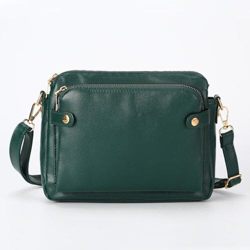 Crossbody Leather Shoulder Bag and Clutch Bags & Travel Green - DailySale