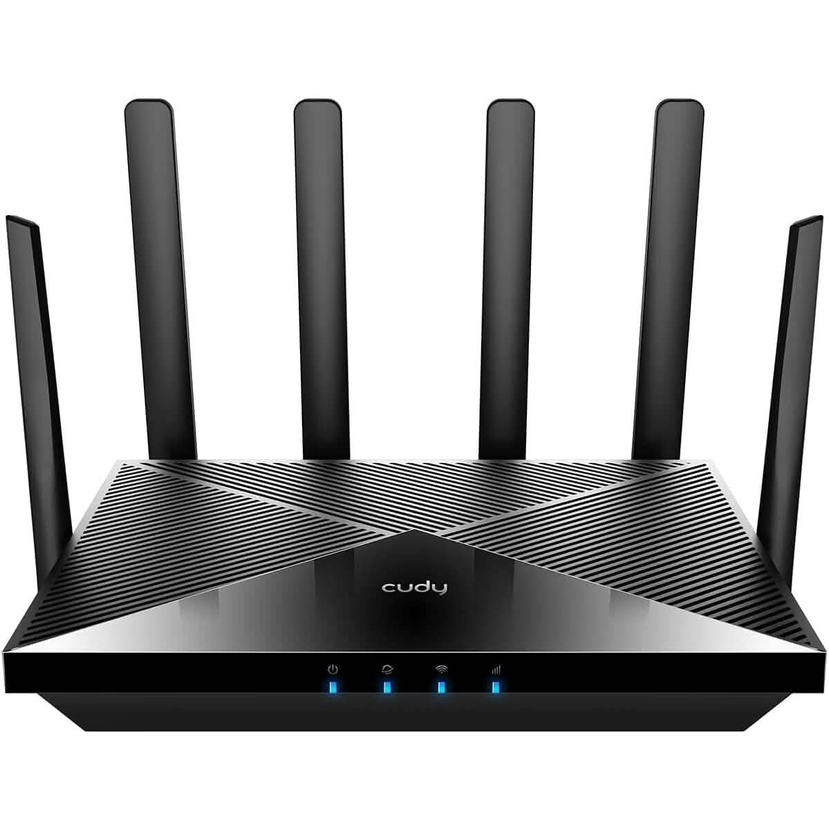Caily Router Cudy New 5G NR SA NSA AX3000 WiFi 6 CPE Router, AX3000 Dual SIM 5G Cel