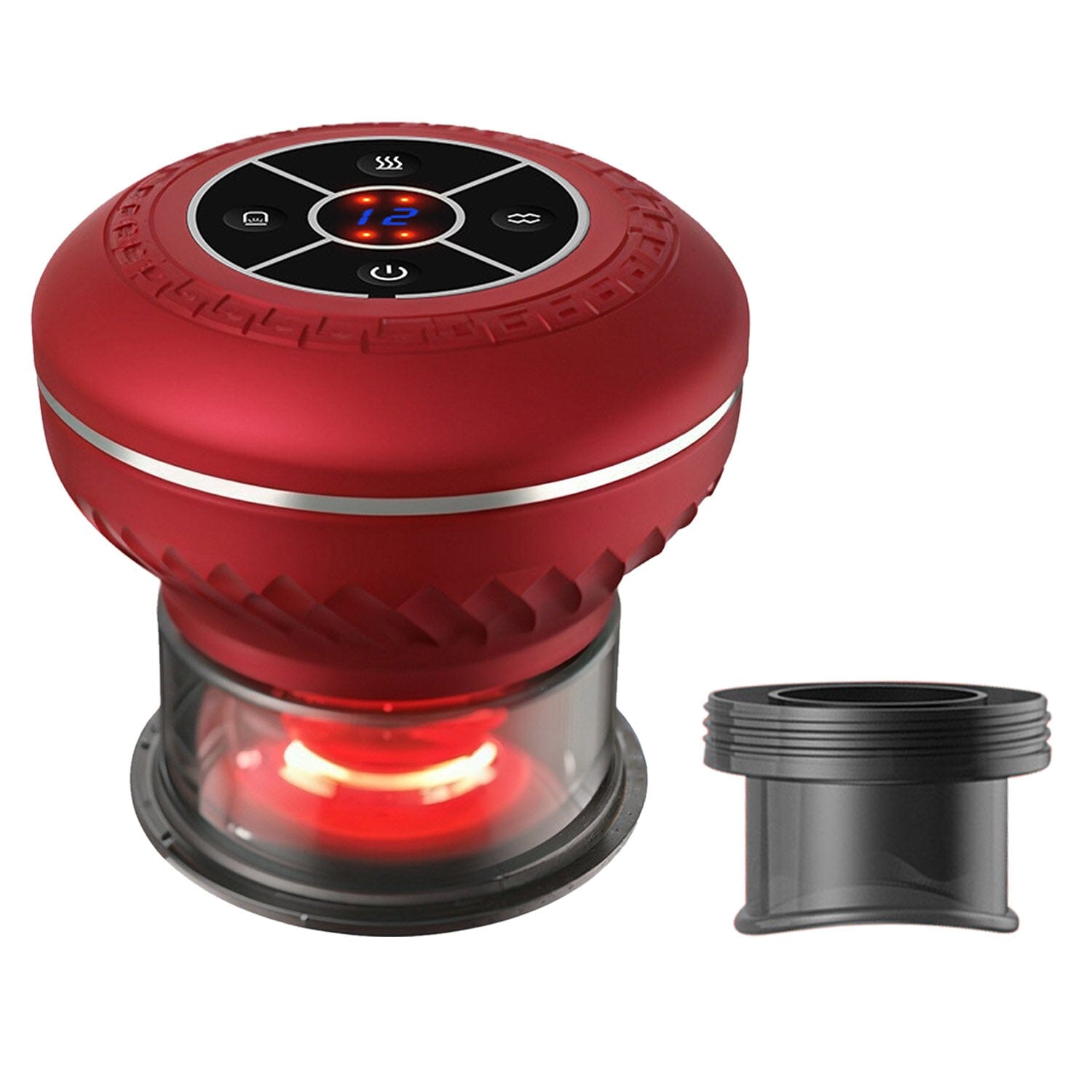 Cuppin Therapy Massager with Red Light Heat Therapy 16 Level Temperature Wellness - DailySale