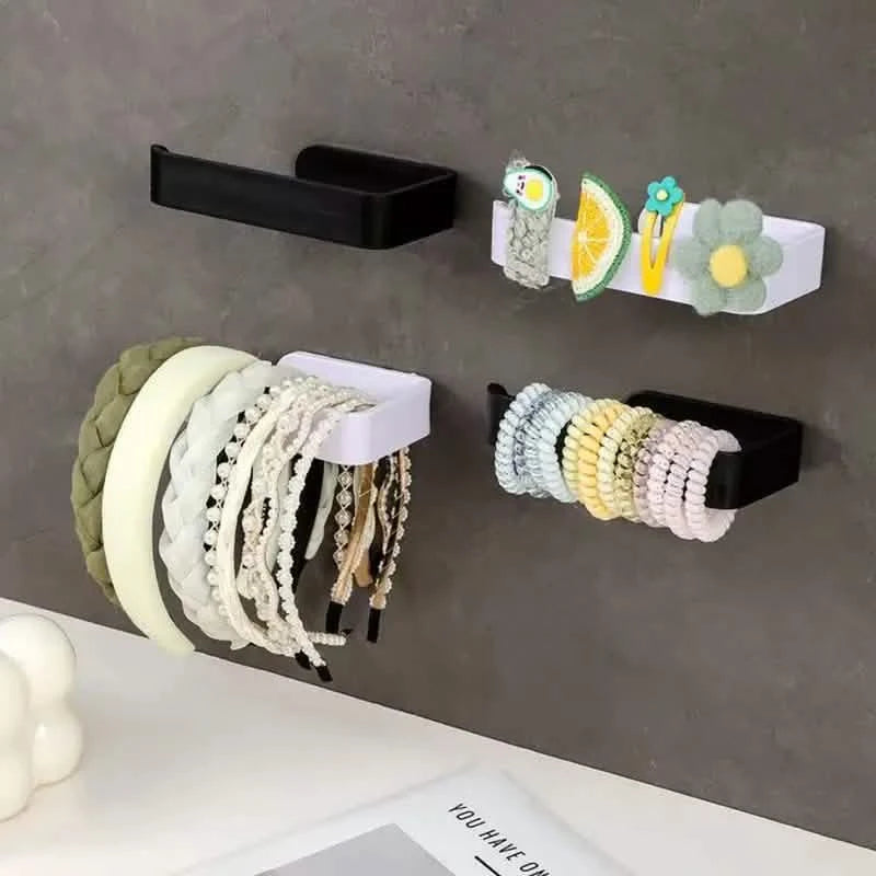 2-Pack: No-Drill Self-Adhesive Toilet Paper Holder – Black & White