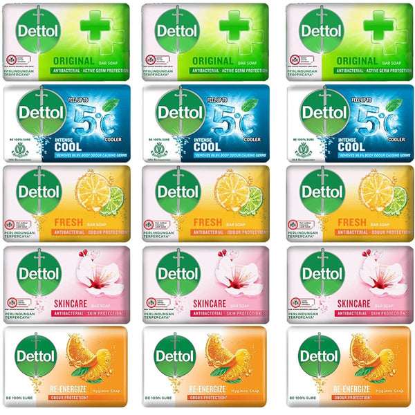 15-Pack: Dettol Anti-Bacterial Hand and Body Soap Assorted Flavors