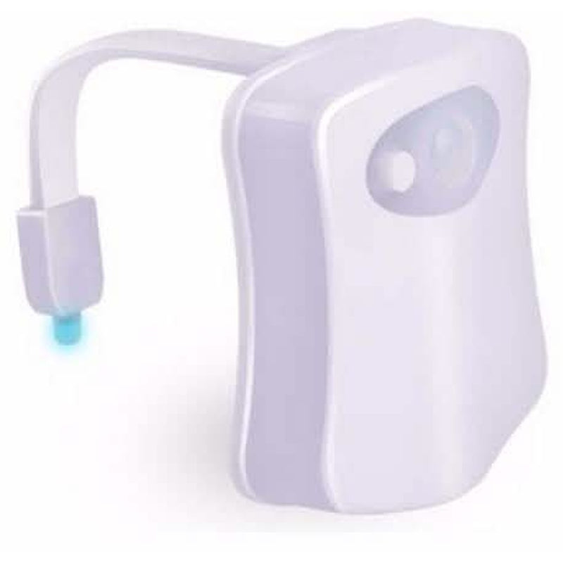 LED toilet light showing the adjustable mounting arm