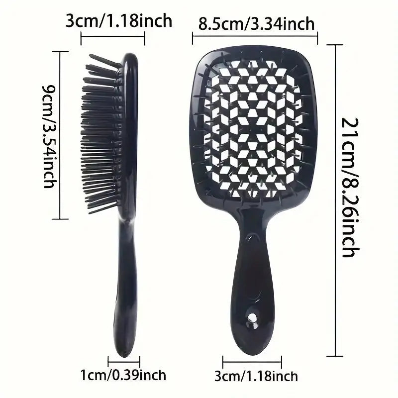 Hollow Out Hairdressing Comb Anti-Static Detangling Hair Brush Scalp Massage Hair Brush For All Hair Types