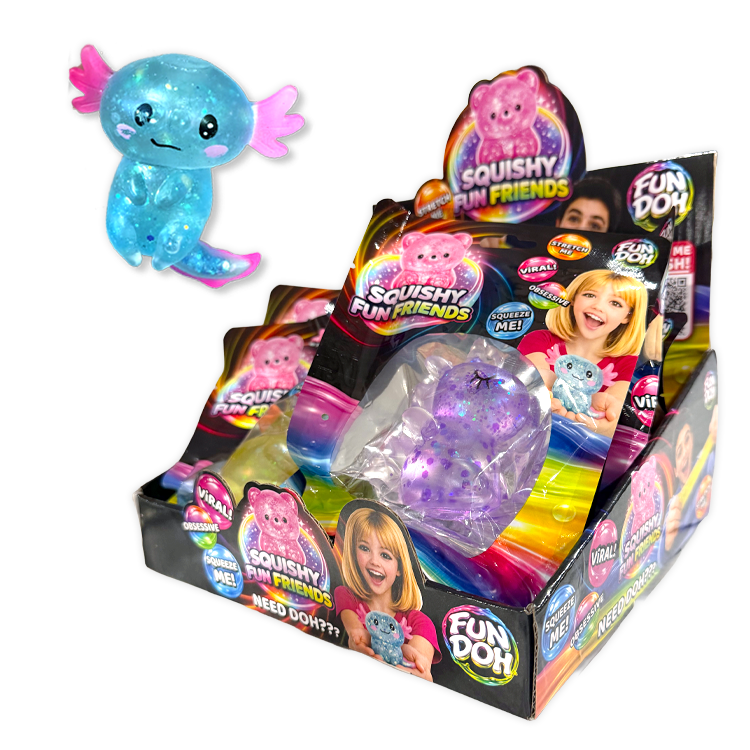 Fun Doh Squishy Fun Friends Sensory Fidget Toy – Assorted Characters