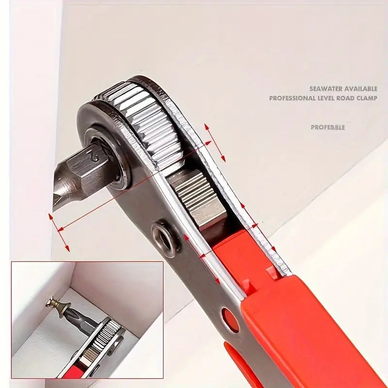 Ratchet Screwdriver Handles Narrow Spaces