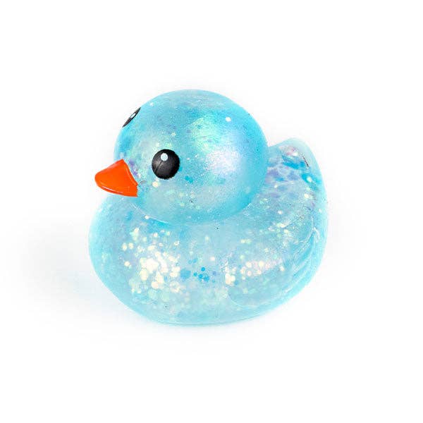 Sugah-Mals Glitter Duck Sugar Stress Ball Squishy - Maltose Filled Sensory Fidget Toy