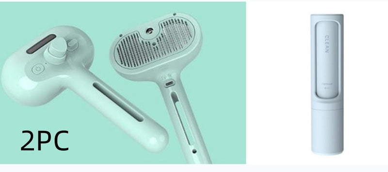 Pet Comb Self Cleaning Pets Hair Remover Brush For Dogs Grooming Tools Dematting Comb Built-in Mist Humidifier Pet Products