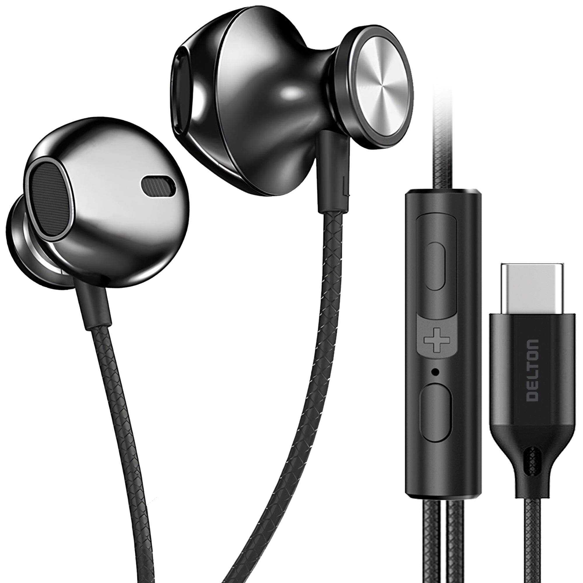 Delton 15EC Computer Earbuds with Microphone Headphones - DailySale