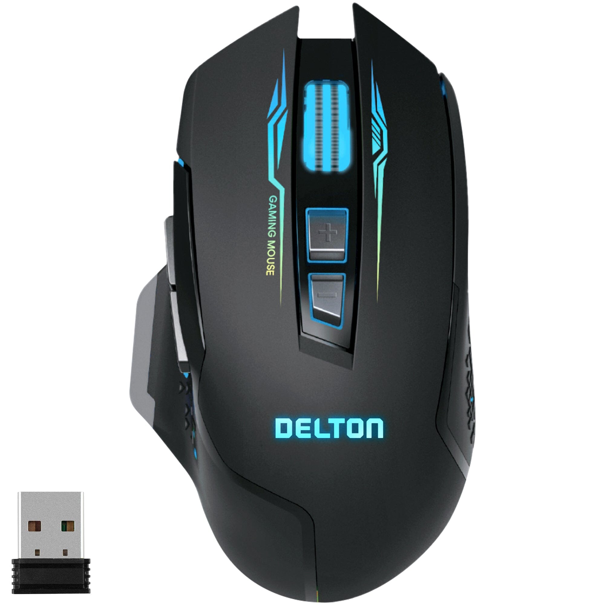 Delton G37 Rechargeable USB Ergonomic Wireless Gaming Mouse Computer Accessories - DailySale