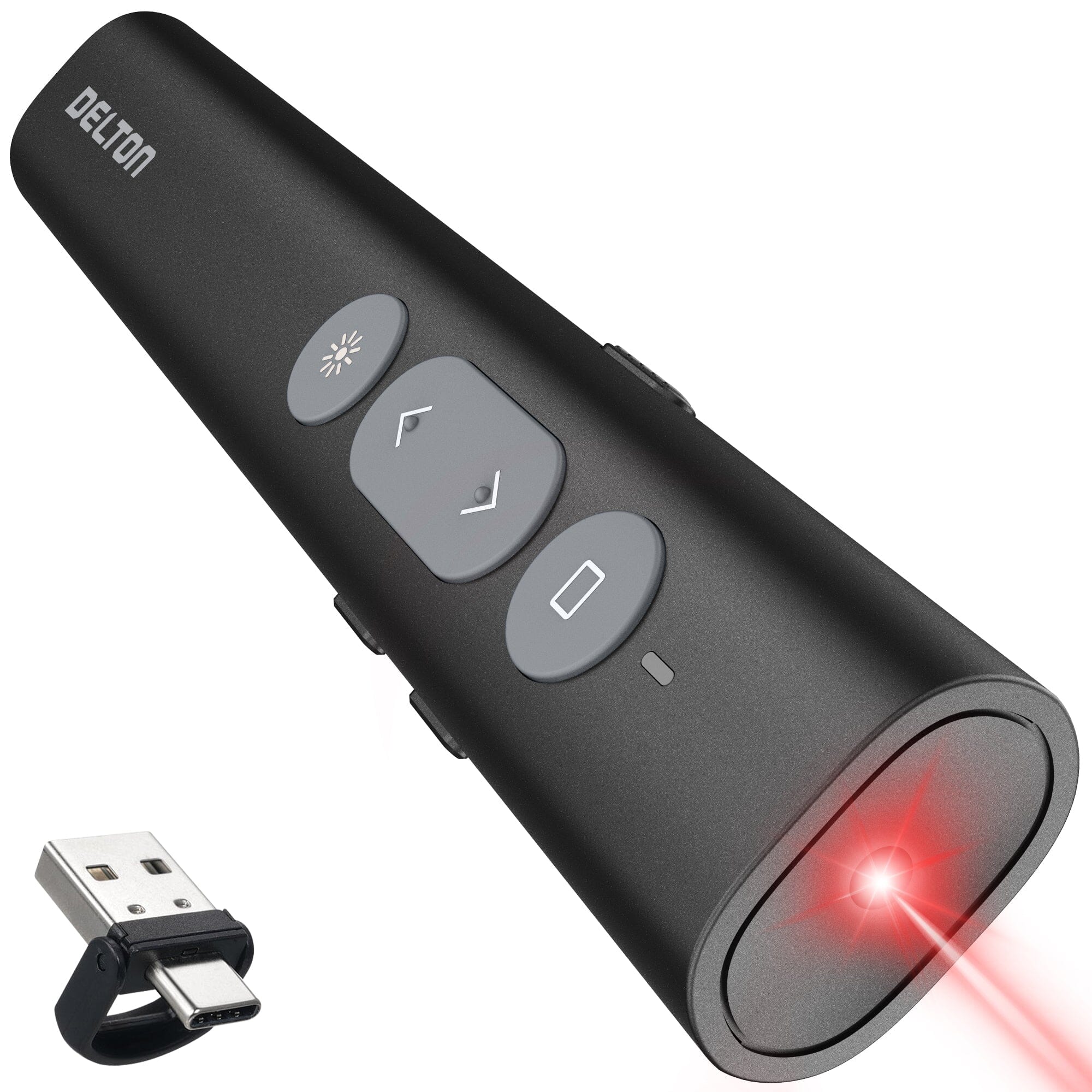 Delton LP21 Wireless Laser Pointer Presenter Remote Presentation Clicker Computer Accessories - DailySale