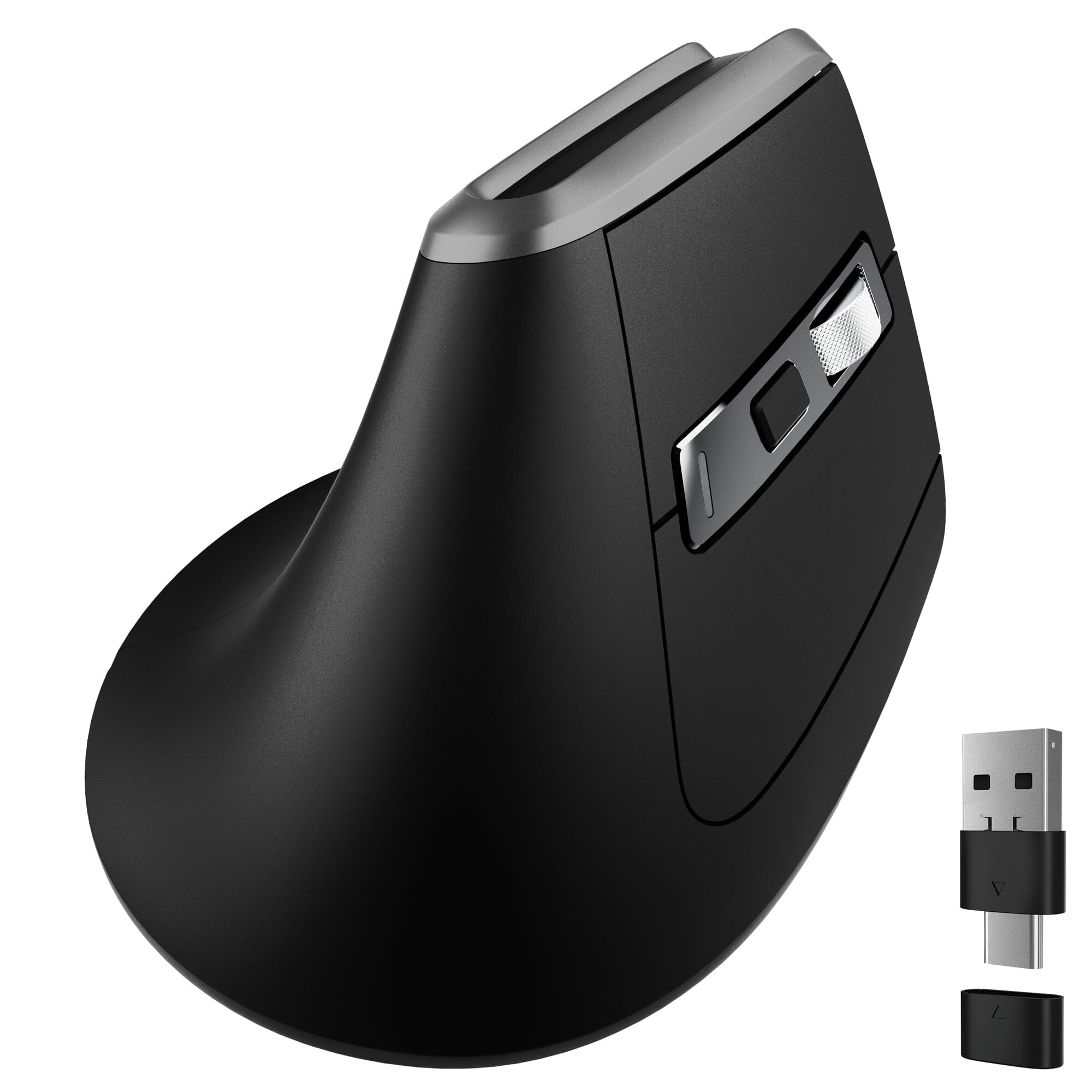 Delton S20 Ergonomic Vertical Wireless Mouse Bluetooth Wireless Dongle Computer Accessories - DailySale