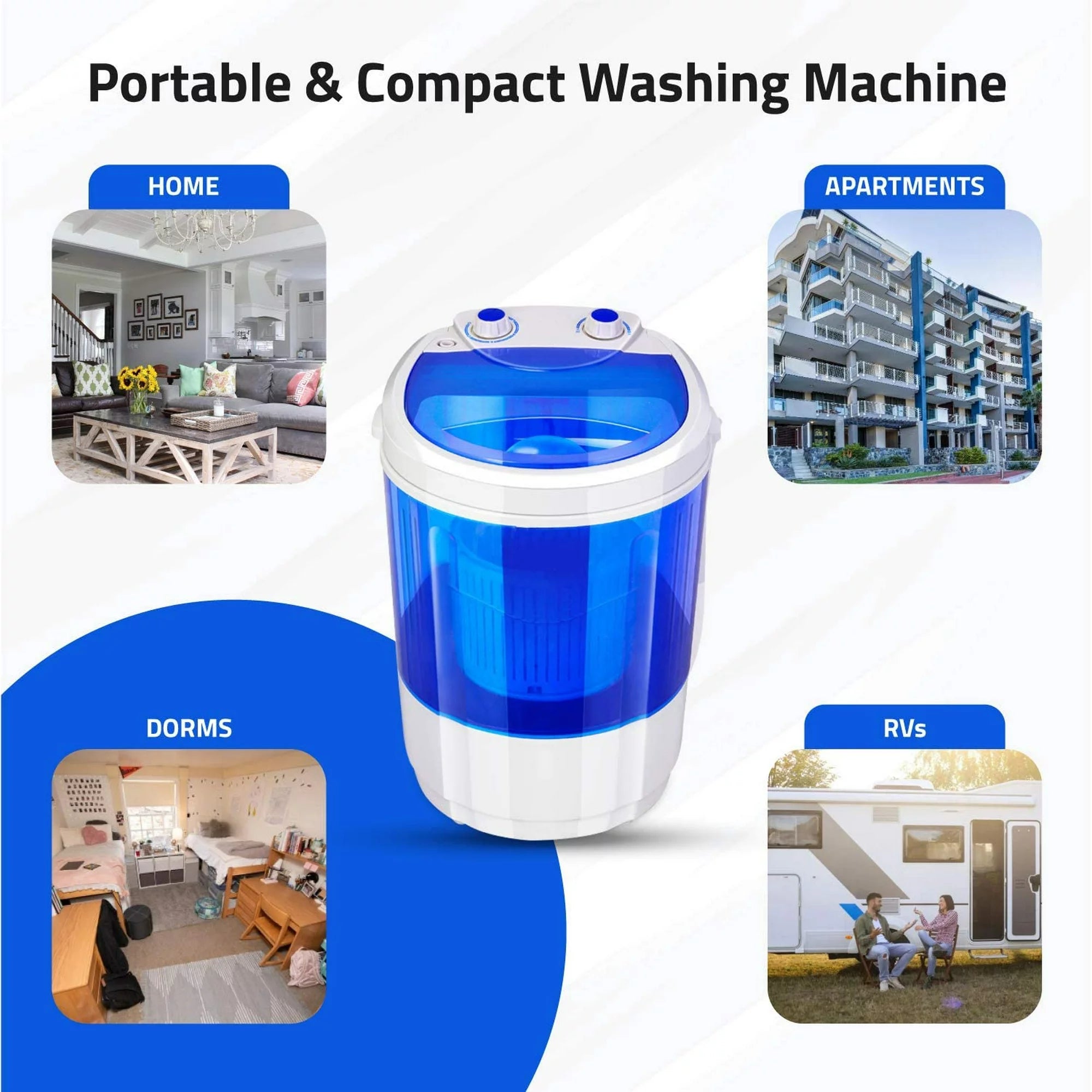 DENSORS Portable Single Tub Washer Household Appliances - DailySale