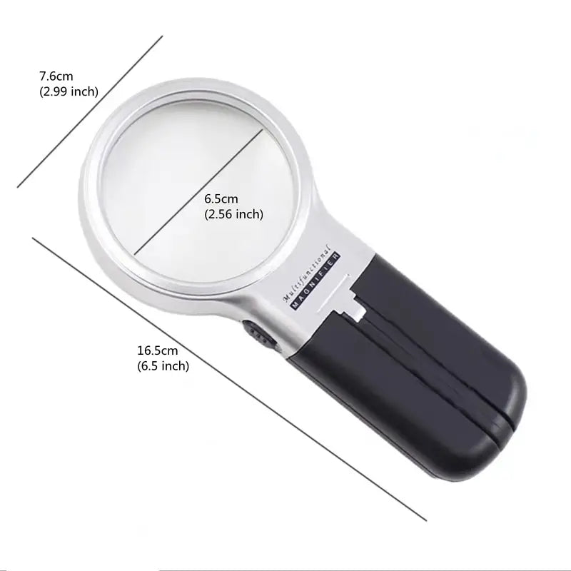 Desktop Handheld Magnifier Two-way Magnifying Mirror Foldable Computer Accessories - DailySale