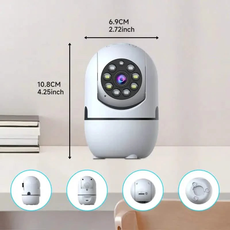 2-Pack: Wireless Security Cameras – 355° Rotation, Night Vision, Motion Detection, Two-Way Audio