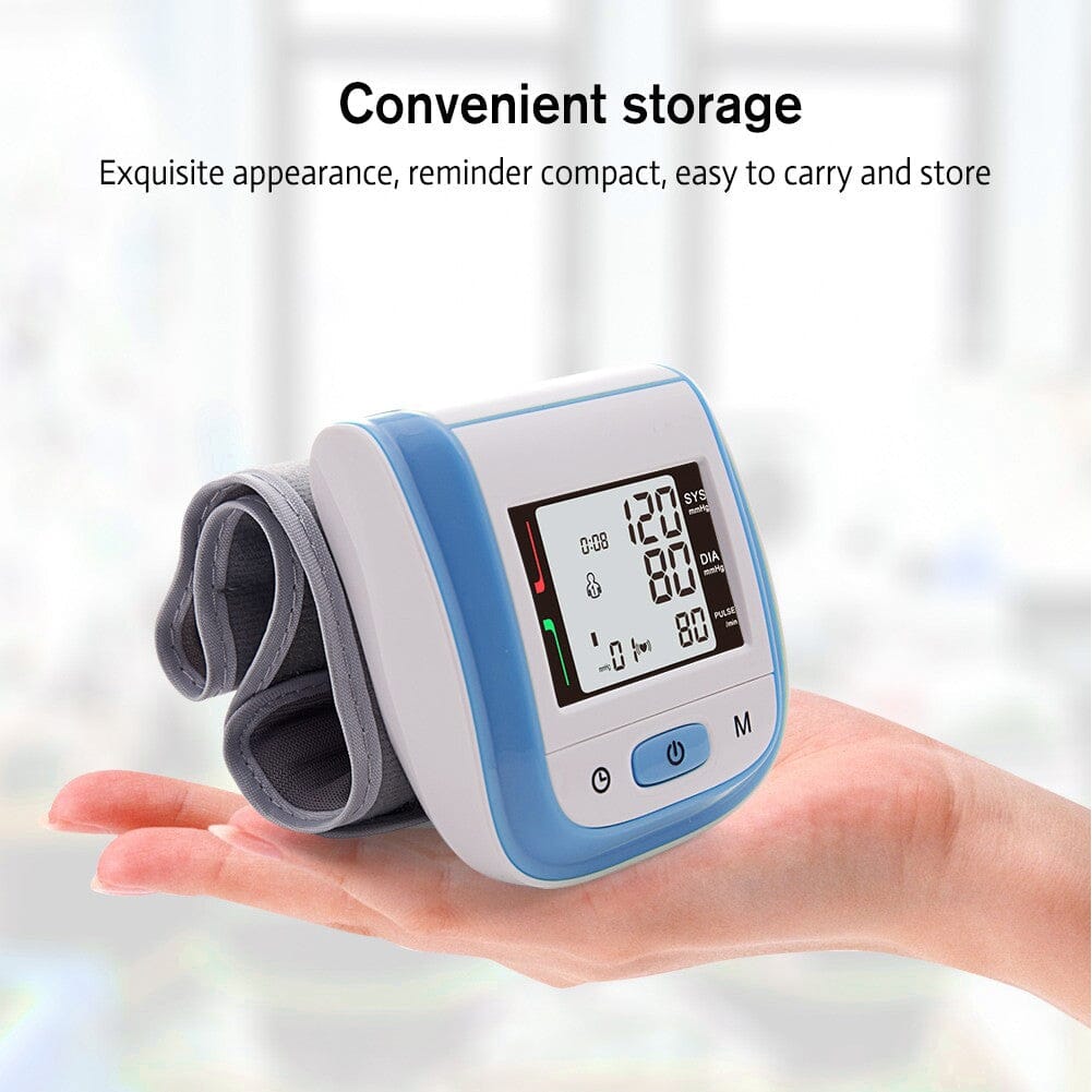 Digital Wrist Blood Pressure Monitor Heart Rate Pulse Meter Measure Wellness - DailySale