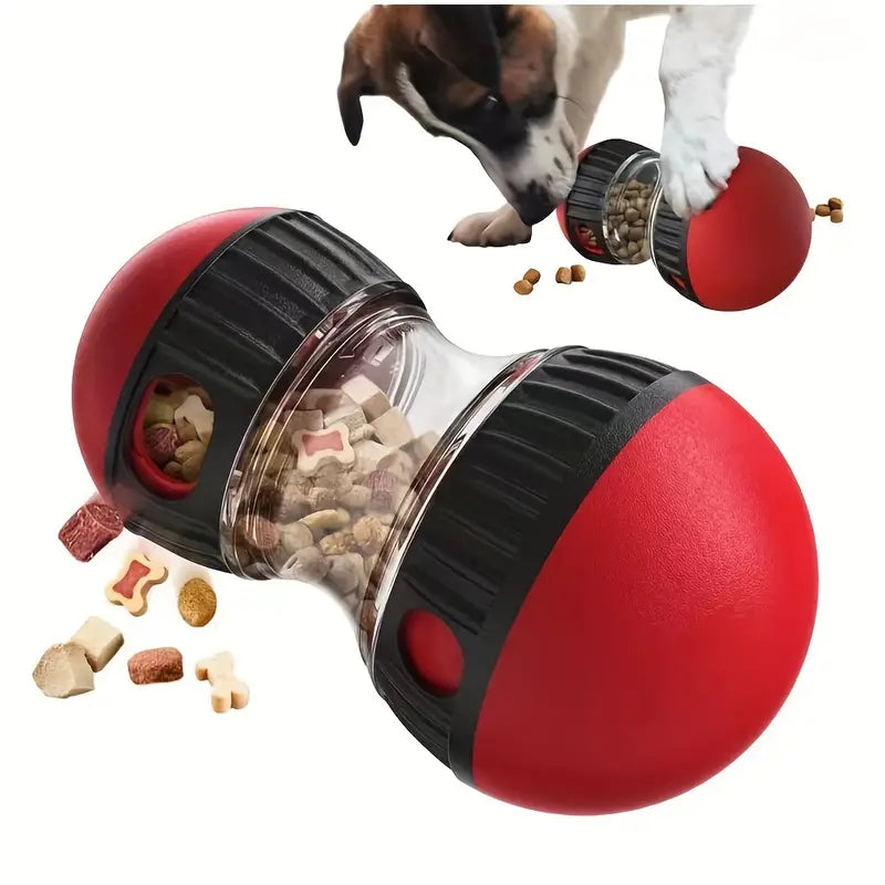 Dog Puzzle Toy with Adjustable Treat Dispensing Pet Supplies Red - DailySale