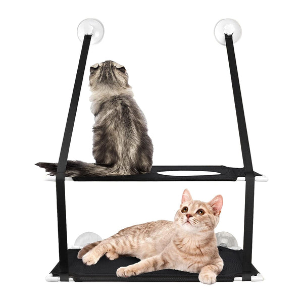 Double Layer Perch Bed Powerful Suction Indoor Window Hammock for Cat Pet Supplies - DailySale