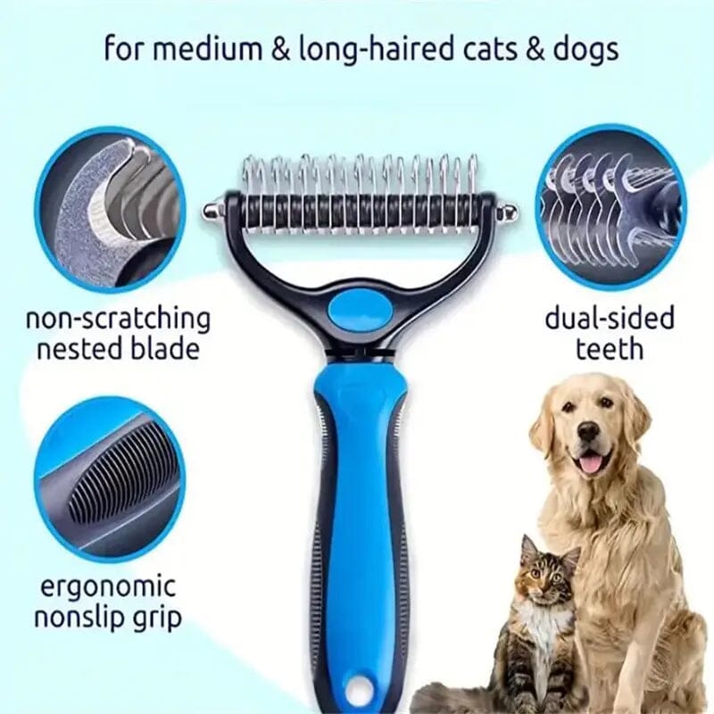 Double Sided Pet Grooming Hair Removal Tool Pet Supplies - DailySale