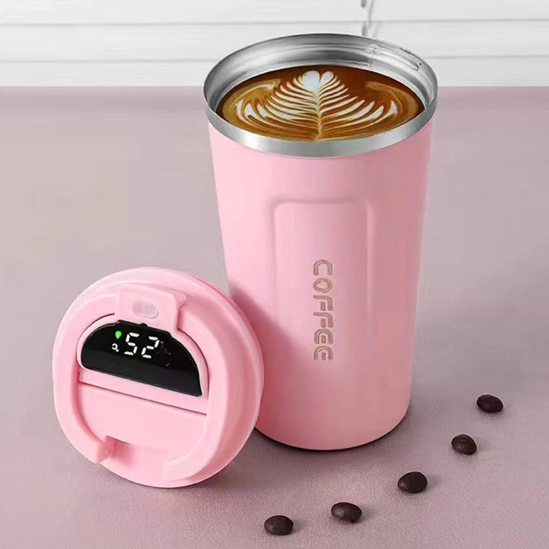 Double Wall Stainless Steel Vacuum Mug with LED Temperature Display Wine & Dining - DailySale