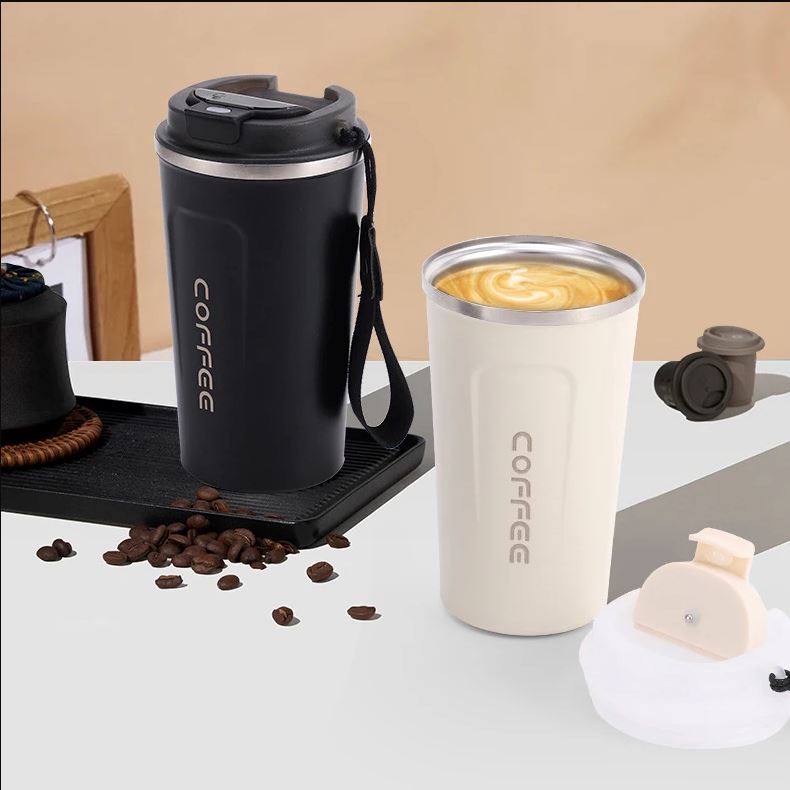 Double Wall Stainless Steel Vacuum Mug with LED Temperature Display Wine & Dining - DailySale