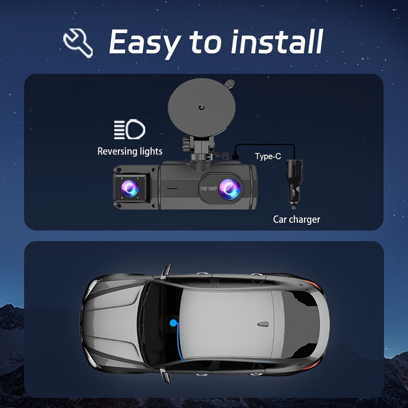 Easy installation with suction mount and USB-C car charger