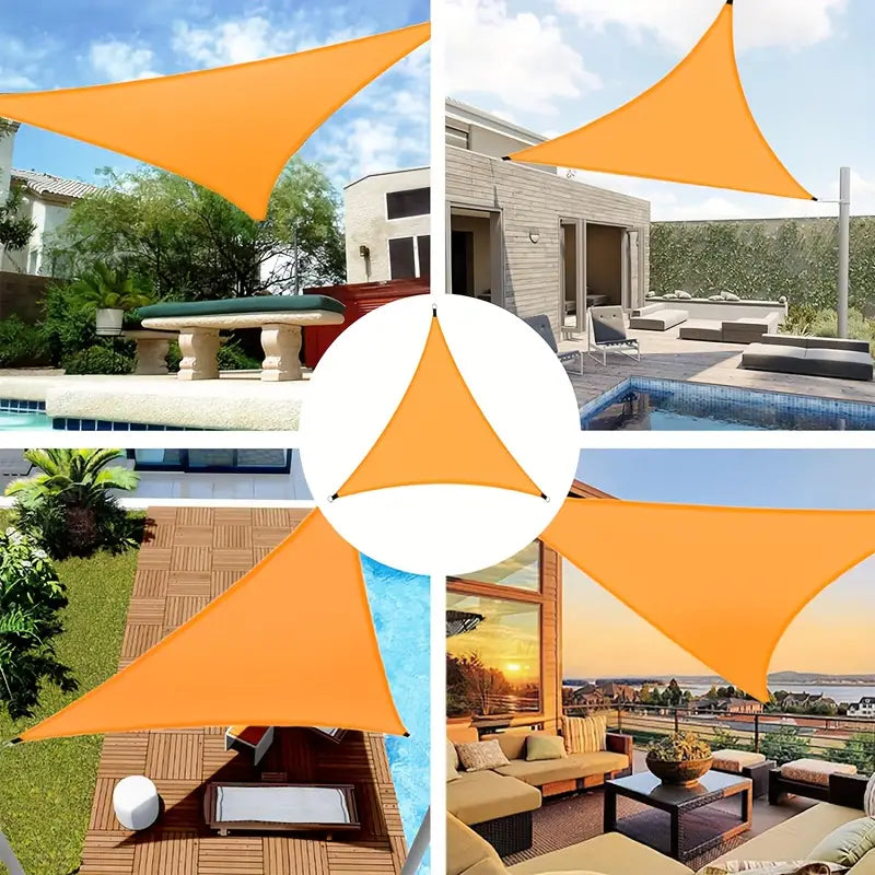 Durable Outdoor Sun Shade Sail for Terrace, Yard, Deck, and Garden - Waterproof and UV Resistant Triangle Canopy Garden & Patio - DailySale