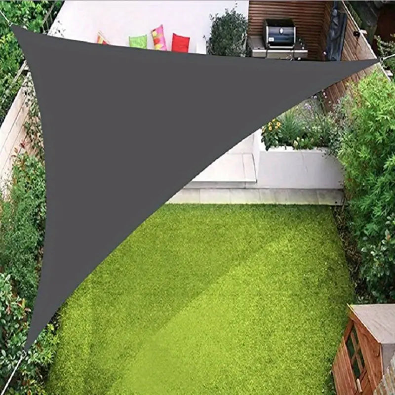 Durable Outdoor Sun Shade Sail for Terrace, Yard, Deck, and Garden - Waterproof and UV Resistant Triangle Canopy Garden & Patio Gray 118.11" - DailySale
