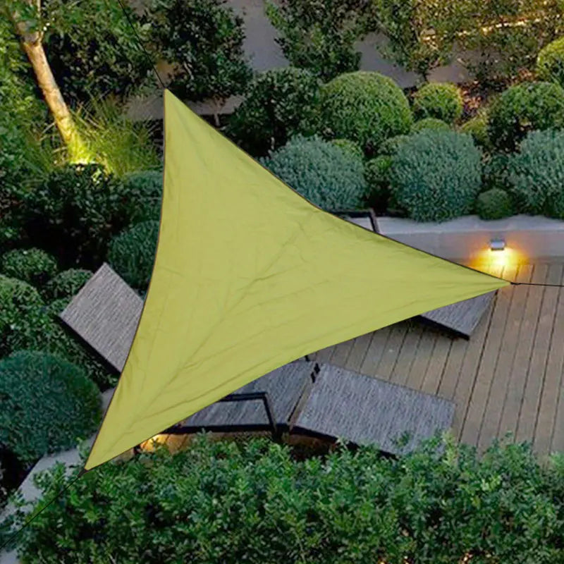 Durable Outdoor Sun Shade Sail for Terrace, Yard, Deck, and Garden - Waterproof and UV Resistant Triangle Canopy Garden & Patio Green 118.11" - DailySale
