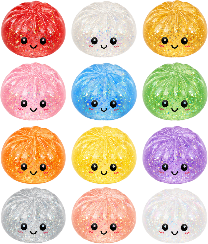 SquishZilla Mystery Fortune Dumpling Squishy | Fortune Message Sensory Fidget Toy