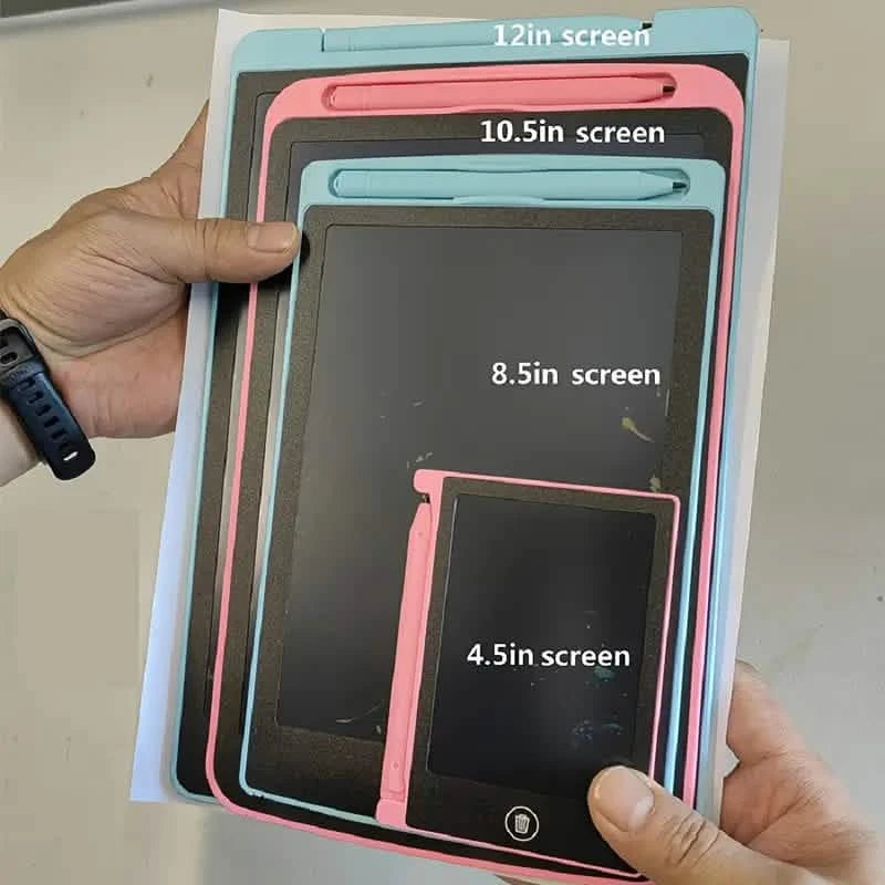 Digital LCD Writing Tablet with Stylus Pen – Reusable Wipeable Dry-Erase Doodle & Drawing Board