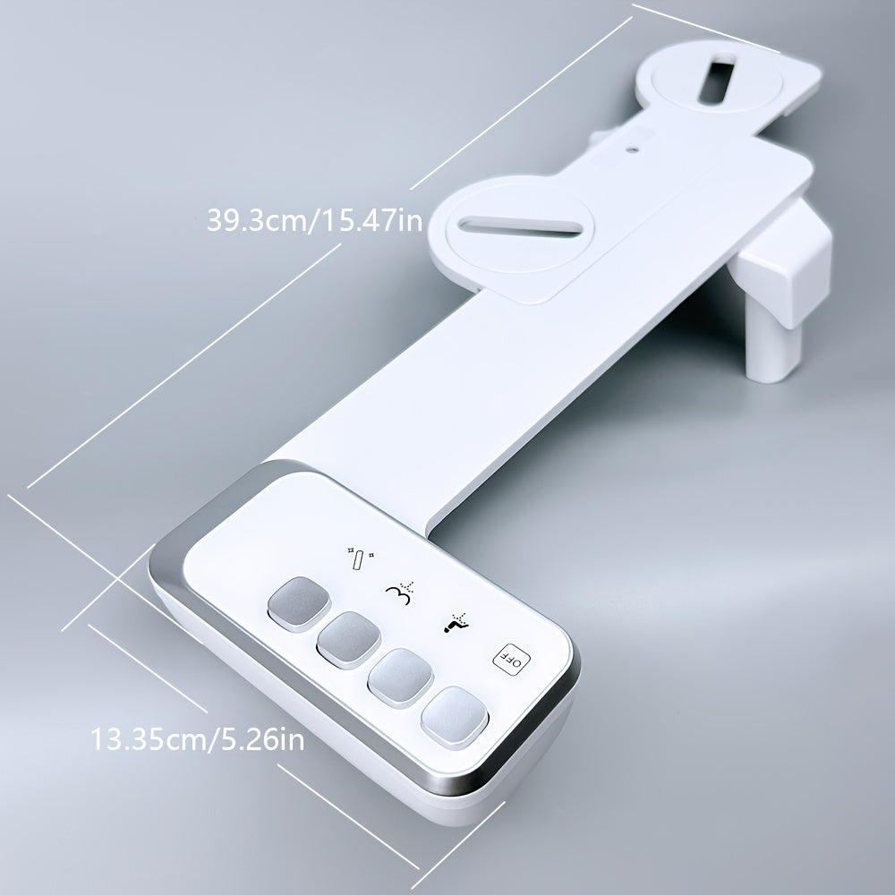 Bidet attachment dimensions: 39.3cm long by 13.35cm wide