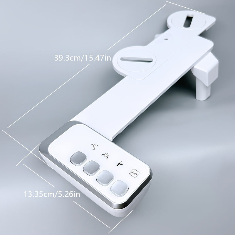 Bidet attachment dimensions: 39.3cm long by 13.35cm wide