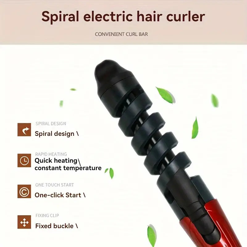 Easy-to-Use Spiral Hair Curler - Anti-Scald, Wave & Curl Maker Beauty & Personal Care - DailySale