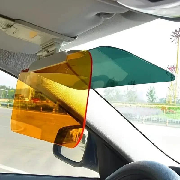 Dual-Use Car Sun Visor Polarized Day & Night Anti-Glare, UV Resistant